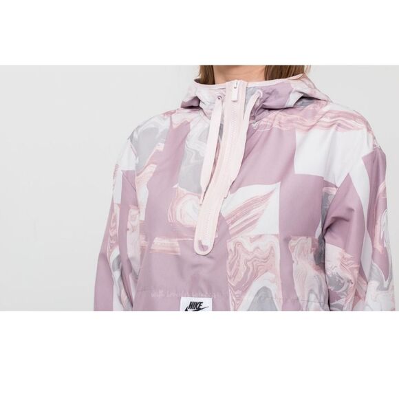 Nike Sportswear Windbreaker Marble All Over Print Jacket, Size Small - Picture 4 of 11